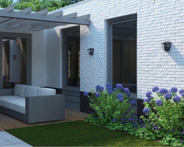 Philips 15387/30/16 - Applique da esterno MYGARDEN CREEK 1xE27/60W/230V IP44