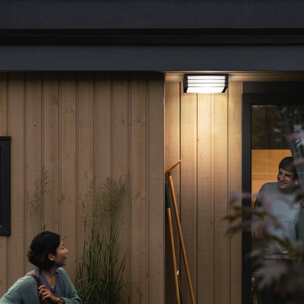 Philips 17350/93/PN - Plafoniera da esterno MYGARDEN MOONSHINE 2xE27/14W
