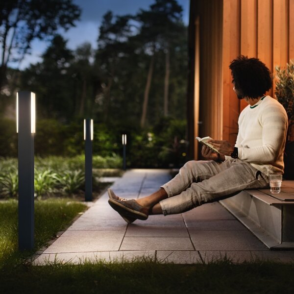 Philips 16489/93/P0 - Colonna da esterno STRATOSPHERE 2xLED/4,5W IP44