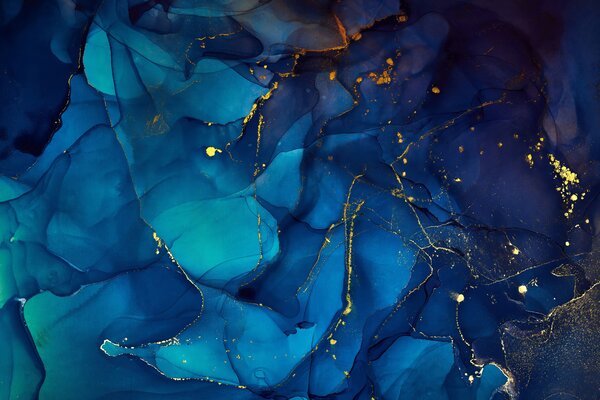 Carta da parati Liquido, blu e azzurro, Carta da parati lastrazione, u33258 : Uwalls.it