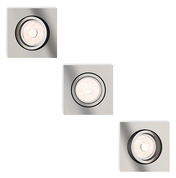 Philips 50403/17/PN - KIT 3x Lampada da incasso MYLIVING DONEGAL 1xGU10/5,5W/230V