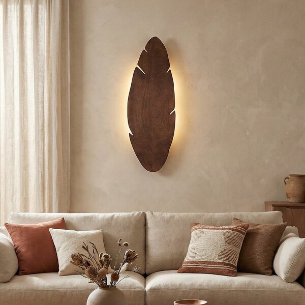 Applique da parete Envostar, Lehti, dimmerabile, Legno, Soggiorno, Legno