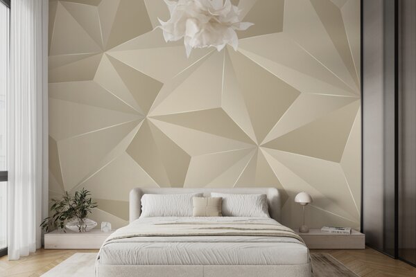Carta da parati Rilievo geometrico beige, Carta da parati lastrazione, u42449 : Uwalls.it