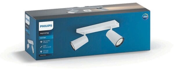 Philips 50572/31/PN - Faretto LED MYLIVING PAISLEY 2xGU10/5,5W/230V