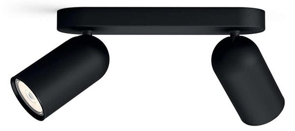Philips 50582/30/PN - Faretto MYLIVING PONGEE 2xGU10/5,5W/230V