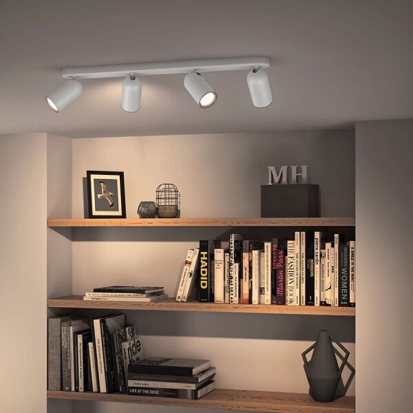 Philips 50584/31/PN - Faretto LED MYLIVING PONGEE 4xGU10/5,5W/230V