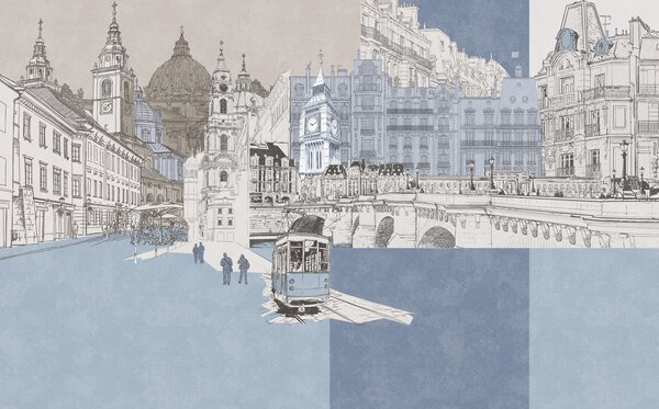 Carta da parati Edilizia, urbanistica e pittura, Carta da parati Città, u46594 : Uwalls.it