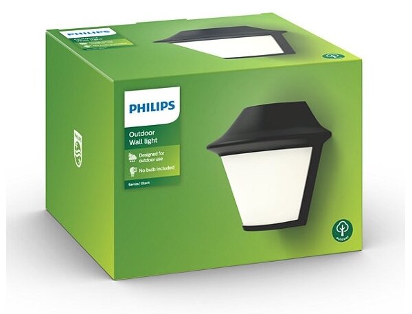 Philips Massive 17389/30/PN - Applique da esterno 1xE27/42W/230V IP44