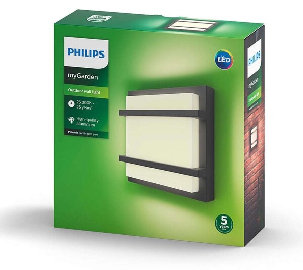 Philips 17394/93/P0 - Applique a LED da esterno PETRONIA LED/12W IP44