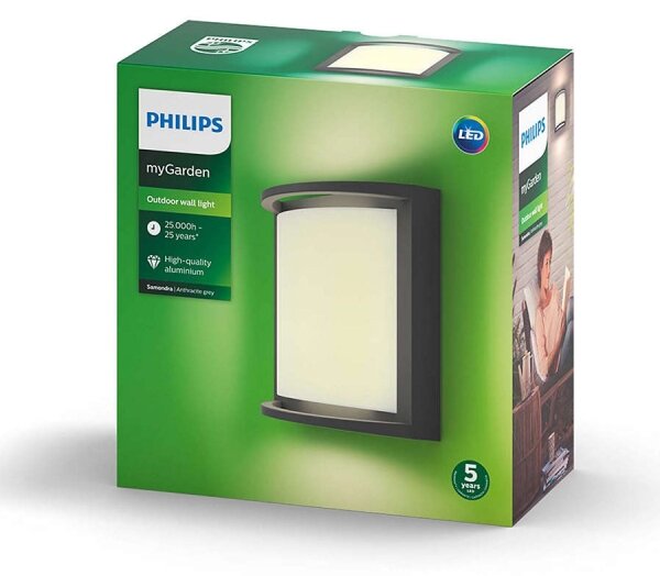 Philips 17391/93/P0 - Applique a LED da esterno SAMONDRA LED/12W IP44