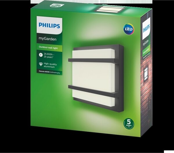 Philips 17394/93/P3 - Applique a LED da esterno PETRONIA LED/12W IP44