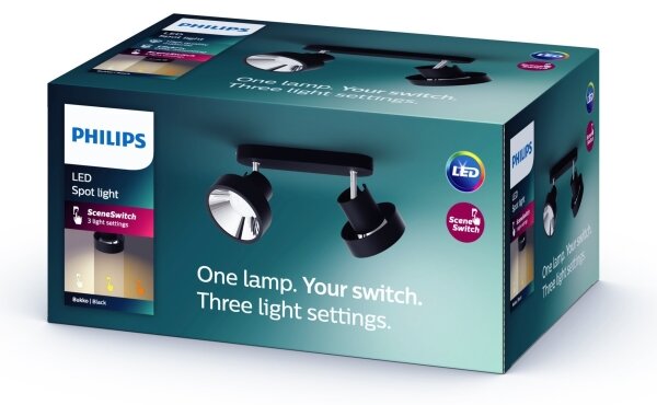 Philips 50602/30/P0 - Faretto LED dimmerabile BUKKO 2xLED/4,5W/230V