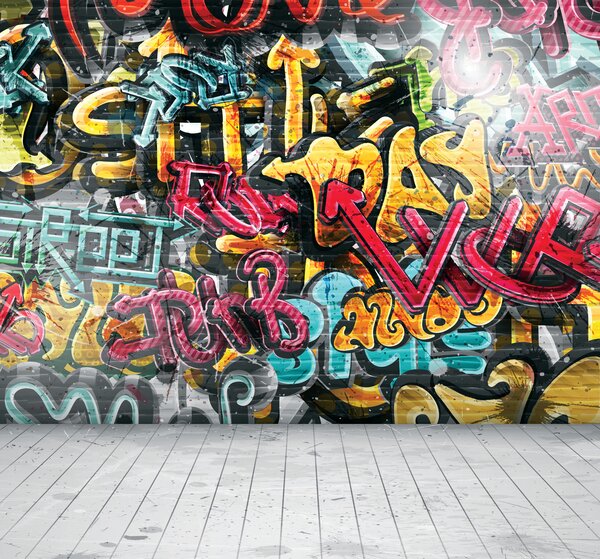 Carta da parati Pittura artistica, pittura e graffiti, Carta da parati per gli adolescenti, Carta da parati Camera per ragazzi, u56045 : Uwalls.it