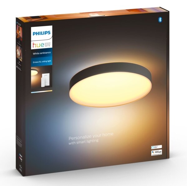 Philips - Plafoniera LED dimmerabile Hue ENRAVE XL LED/48W/230V nero + +TC