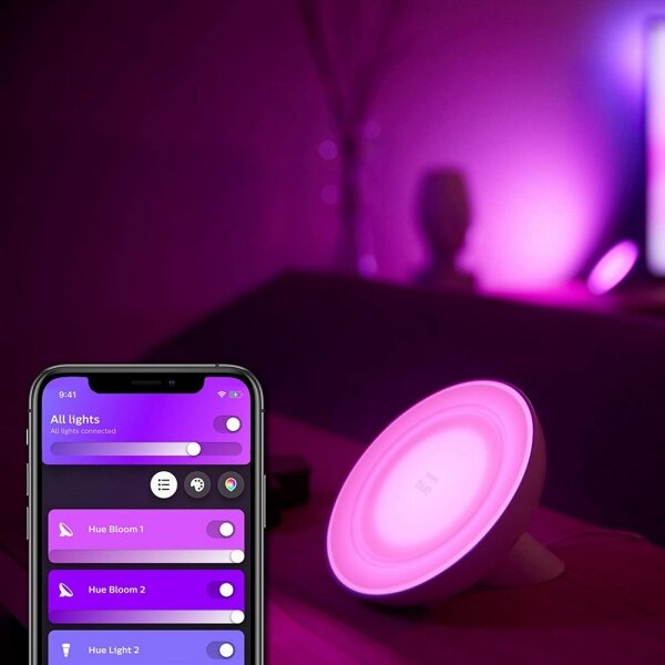 Philips - Lampada da tavolo dimmerabile LED RGB Hue BLOOM LED/7,1W/230V