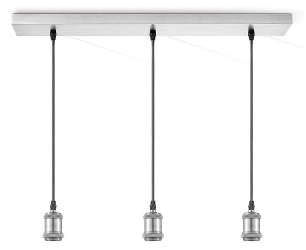 Cavo di alimentazione VINTAGE 3xE27/40W/230V cromo opaco