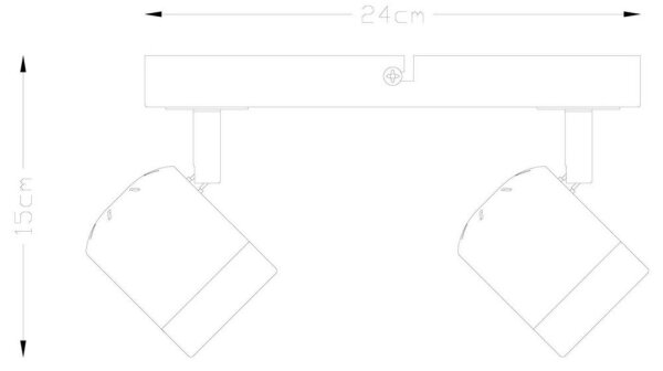 Faretto LED dimmerabile MANU 2xGU10/5,8W/230V bianco