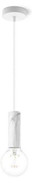 Lampadario a cavo SAGA 1xE27/40W/230V marmo