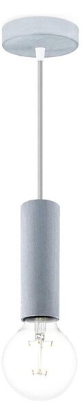 Lampadario a cavo SAGA 1xE27/40W/230V grigio