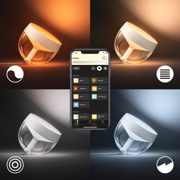 Philips - Lampada da tavolo LED RGB Hue IRIS LED/10W/230V bianco