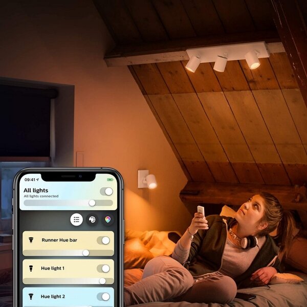 Philips - Faretto LED dimmerabile Hue RUNNER 1xGU10/4,2W/230V + +TC bianco