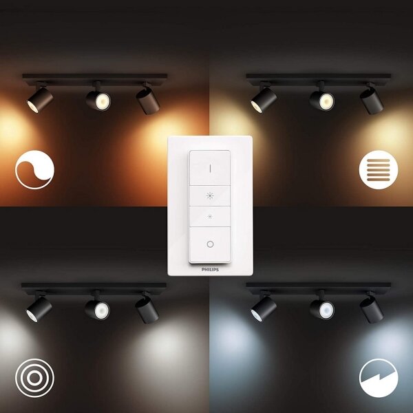 Philips - Faretto LED dimmerabile Hue RUNNER 3xGU10/4,2W/230V + +TC nero