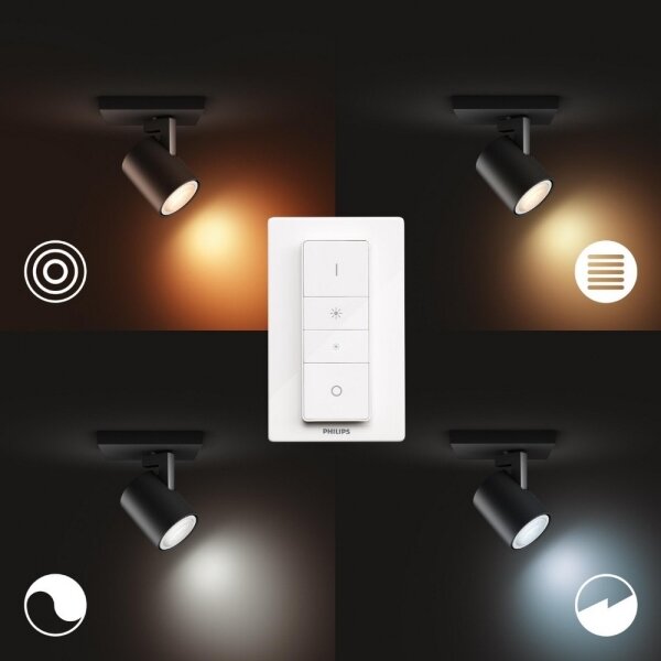 Philips - Faretto LED dimmerabile Hue RUNNER 1xGU10/4,2W/230V + +TC nero