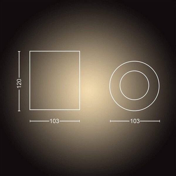 Philips - Faretto LED dimmerabile Hue PILLAR 1xGU10/4,2W/230V + +TC bianco