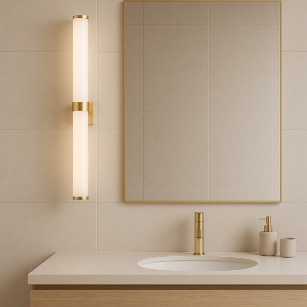 Argon 8926 - Illuminazione LED per specchio da bagno BATUMI LED/24W/230V 3000K IP44 oro