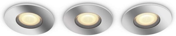 Philips - Set da 3 faretti da bagno LED dimmerabili 1xGU10/5W/230V IP44 + telecomando
