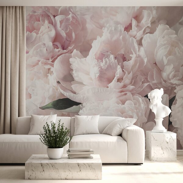 Carta da parati Peonie rosa pallido, Carta da parati Floreale, u59600 : Uwalls.it
