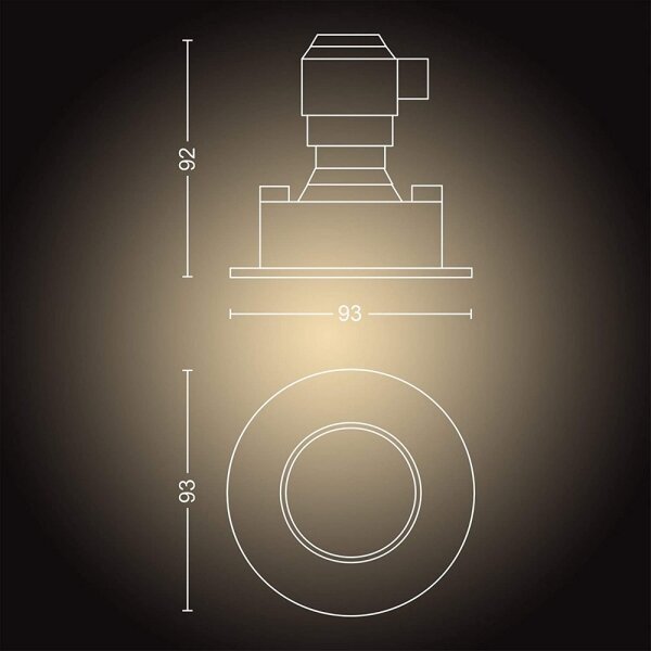 Philips - Set da 3 faretti da bagno LED dimmerabili 1xGU10/5W/230V IP44 + telecomando