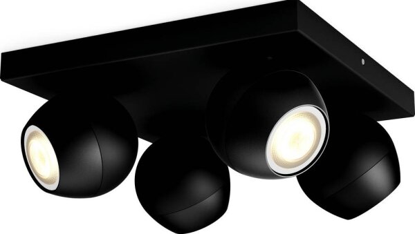 Philips 50474/30/P6 - Faretto LED dimmerabile Hue BUCKRAM 4xGU10/5W/230V