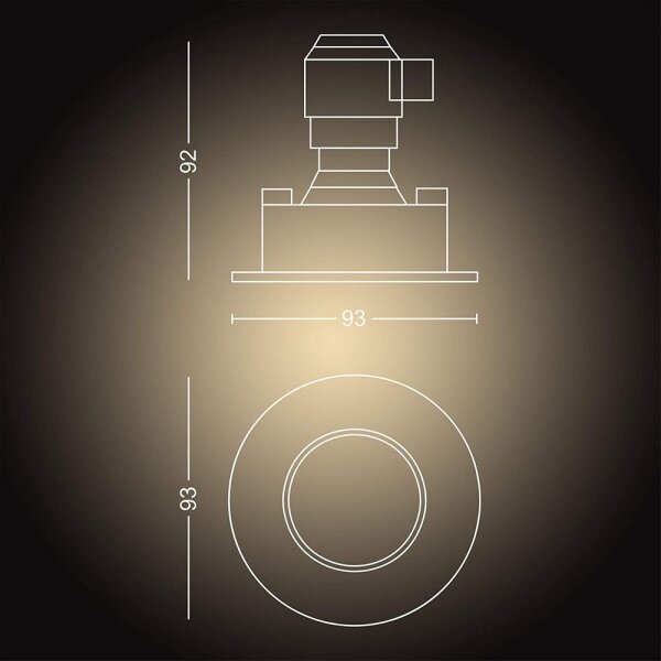 Philips 34175/11/P9 -Plafoniera LED per bagni dimmerabile 1xGU10/5W/230V IP44