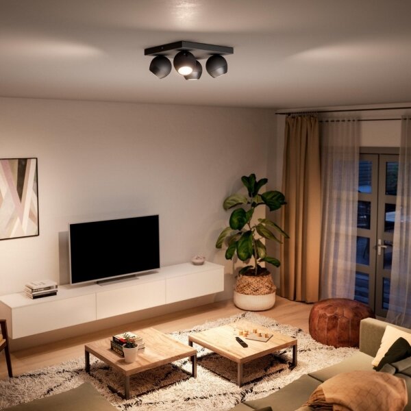Philips 50474/30/P6 - Faretto LED dimmerabile Hue BUCKRAM 4xGU10/5W/230V