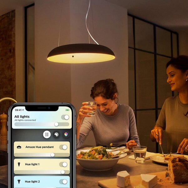 Philips 40233/30/P6 - Lampadario a sospensione LED dimmerabile Hue AMAZE LED/39W/230V + Telecomando