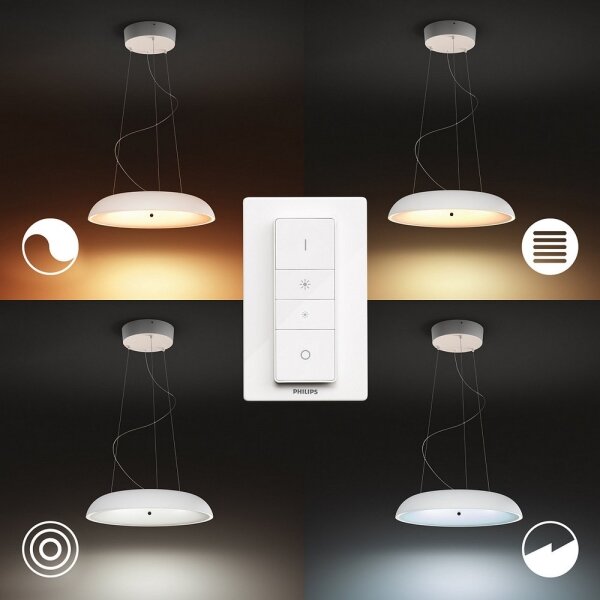 Philips 40233/31/P6 - Lampadario LED su fune dimmerabile Hue AMAZE LED/39W/230V + Telecomando