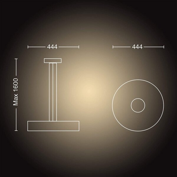 Philips 40339/30/P6 - Lampadario a sospensione LED dimmerabile Hue FAIR LED/33,5W/230V + tc