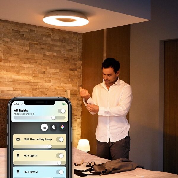 Philips 32613/48/P6 - Plafoniera LED dimmerabile Hue STILL LED/27W/230V + Telecomando