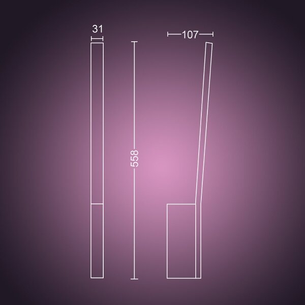 Philips 40902/31/P9 - Applique a LED Hue LIANE 1xLED/12W/230V