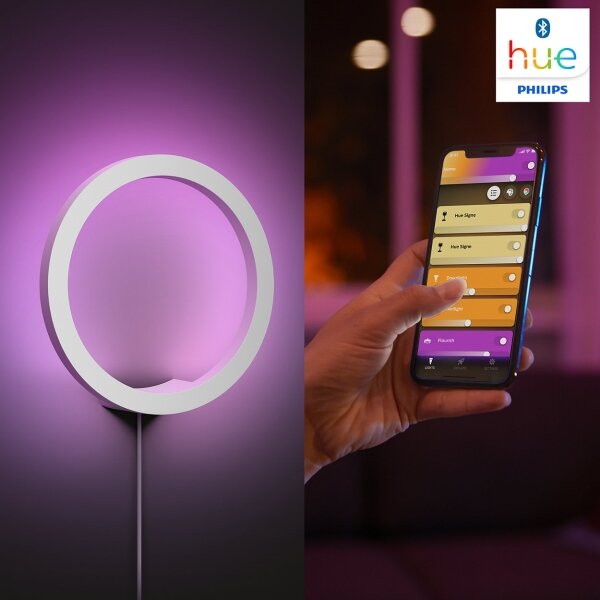 Philips 40901/31/P9 Hue SANA LED RGBW dimmerabile da parete 20W 230V