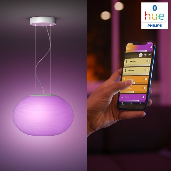 Philips 40906/31/P9 - Lampadario LED RGBW Hue FLOURISH 39W 230V