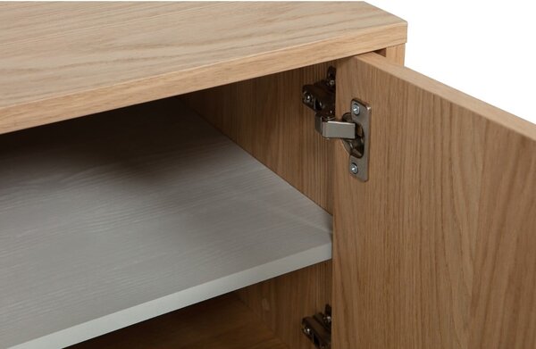 Tavolo TV modulare in rovere naturale 110x44 cm Modulair - vtwonen