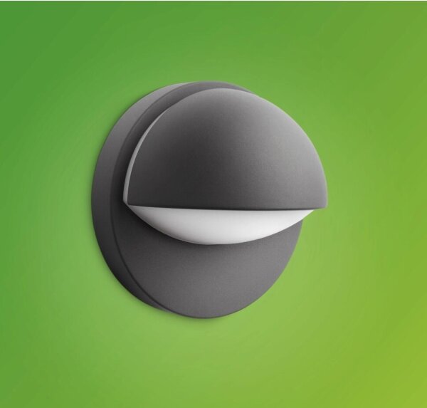 Philips - Applique da esterno JUNE 1xE27/12W/230V IP44 antracite