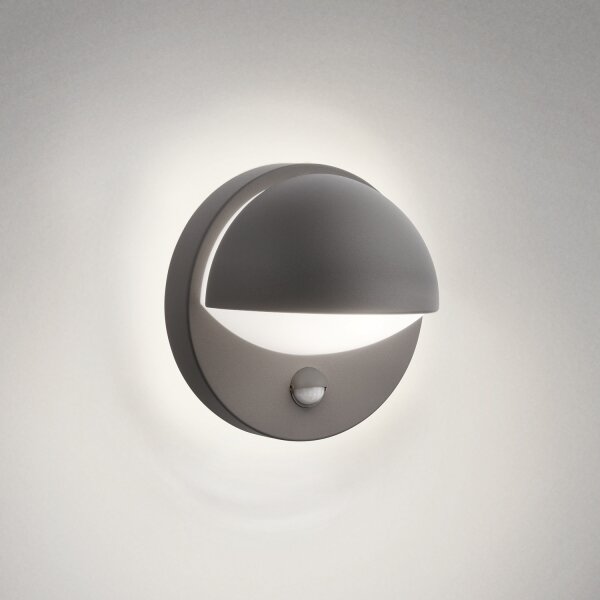 Philips - Applique da esterno con sensore JUNE 1xE27/12W/230V IP44