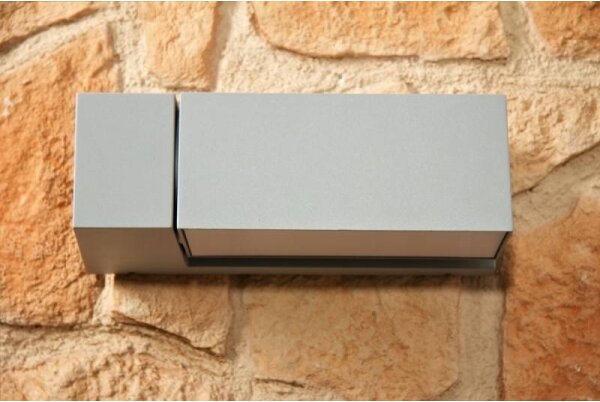 Philips - Applique da esterno BORDER 1xE27/23W/230V IP44 grigio