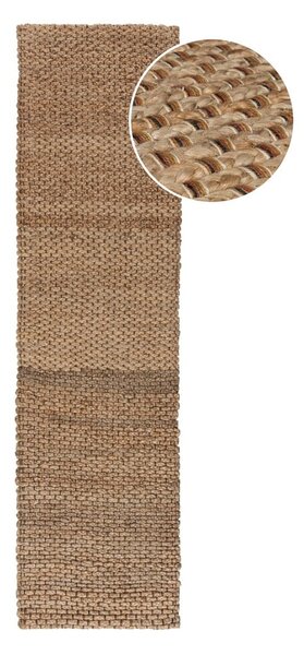 Passatoia di colore naturale in iuta 60x230 cm Sol – Flair Rugs