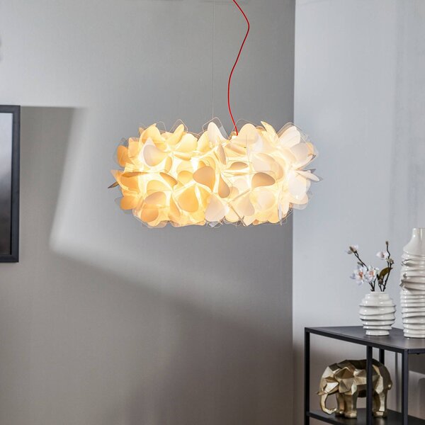 Slamp Lampada a sospensione Clizia Mama Non Mama, dimmerabile, Bianco / Opale, Soggiorno / Sala da pranzo, Plastica, Design, Lampada a sospensione