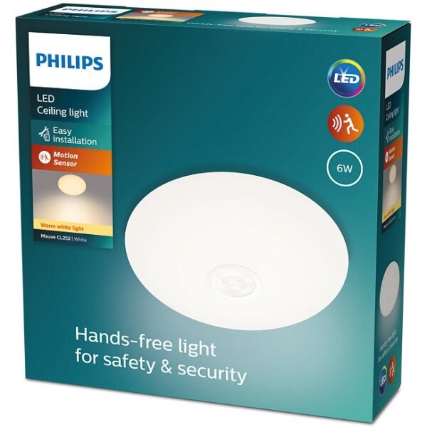 Philips - Lampada LED da soffitto con sensore MAUVE LED/6W/230V