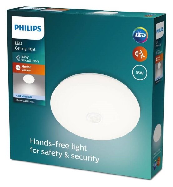 Philips - Plafoniera LED con sensore MAUVE LED/16W/230V 4000K
